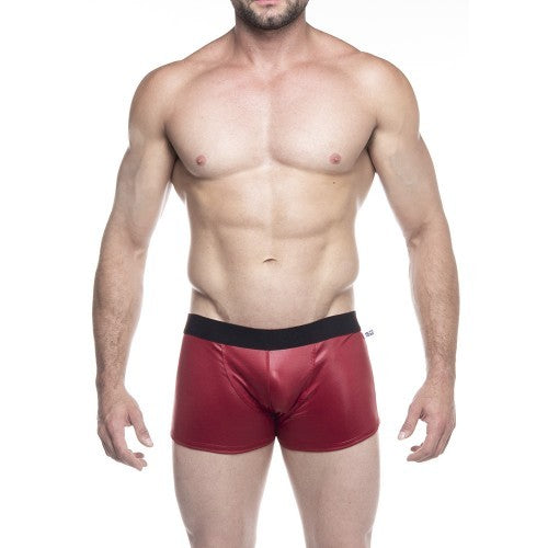 Cueca Boxer vermelha feita em cirré