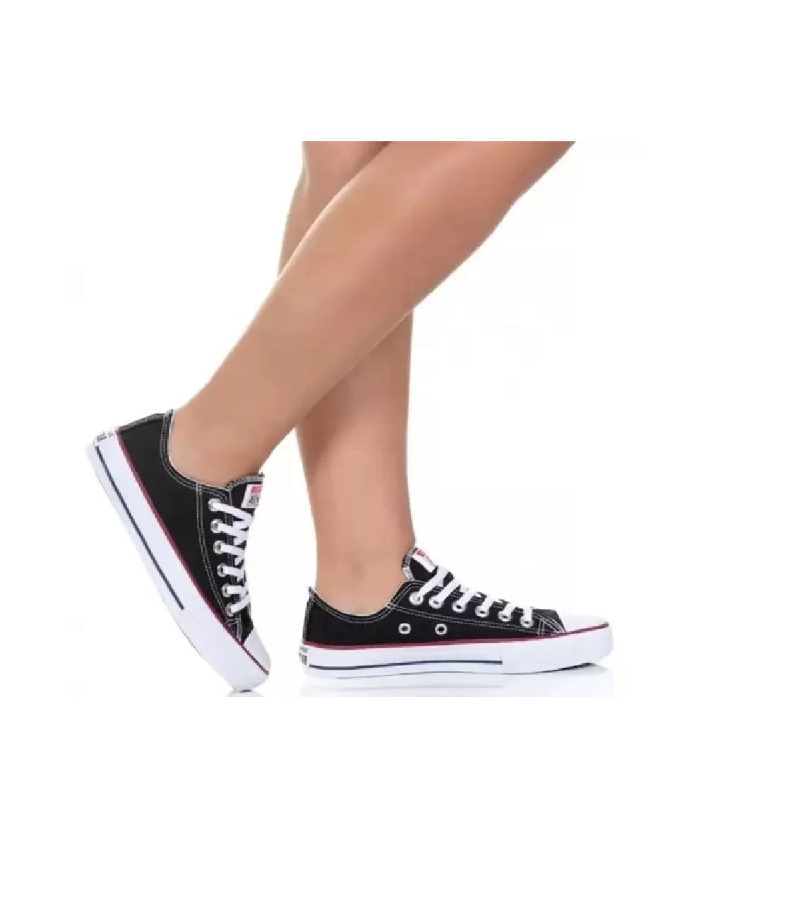 Tenis Converse Vulcanizado Cano Baixo Preto Tamanho:36