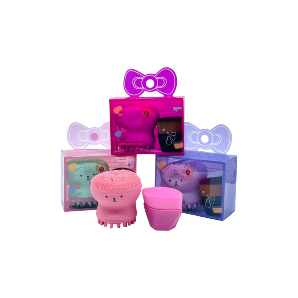 Kit Esponja Polvo e Pincel Hexagonal