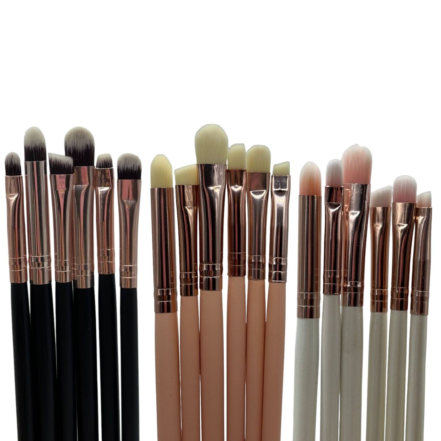 Kit 6 Pinceis Ruby Face Cores:Branco