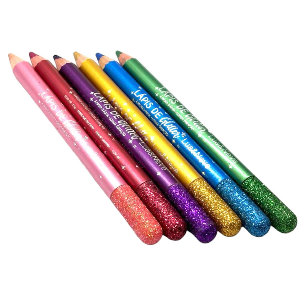 Lápis de olho com glitter A Prova D Agua Lua e Neve