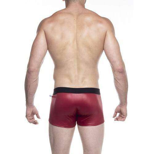 Cueca Boxer vermelha feita em cirré