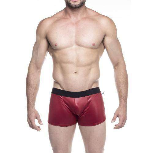 Cueca Boxer vermelha feita em cirré