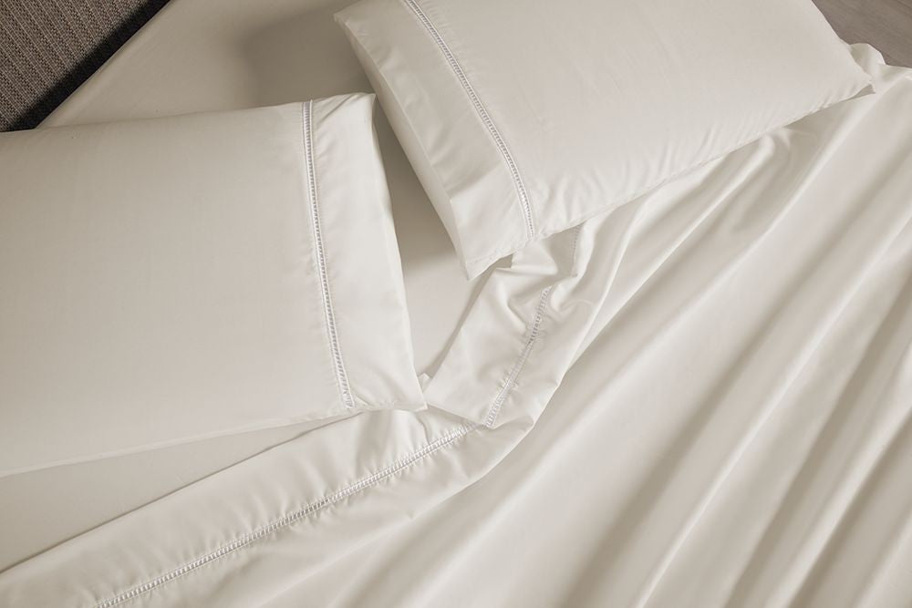 Jogo de Lençol Versatile Ponto Palito Completo 4 Peças Casal Micropercal  - Palh