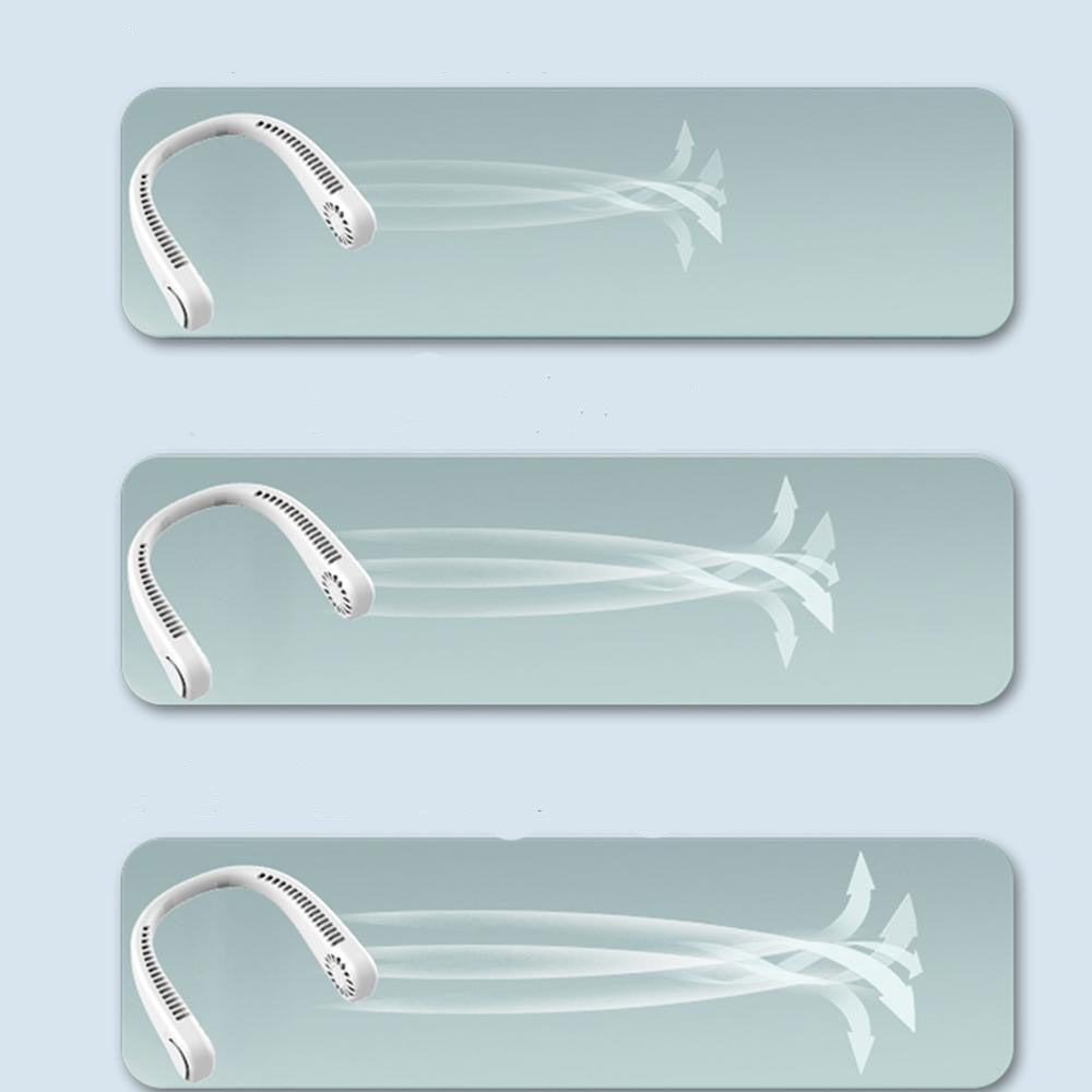 Ventilador de Pescoço Ombro Sem Lâmina Portátil Recarregável Mãos Livres (Ref. 8