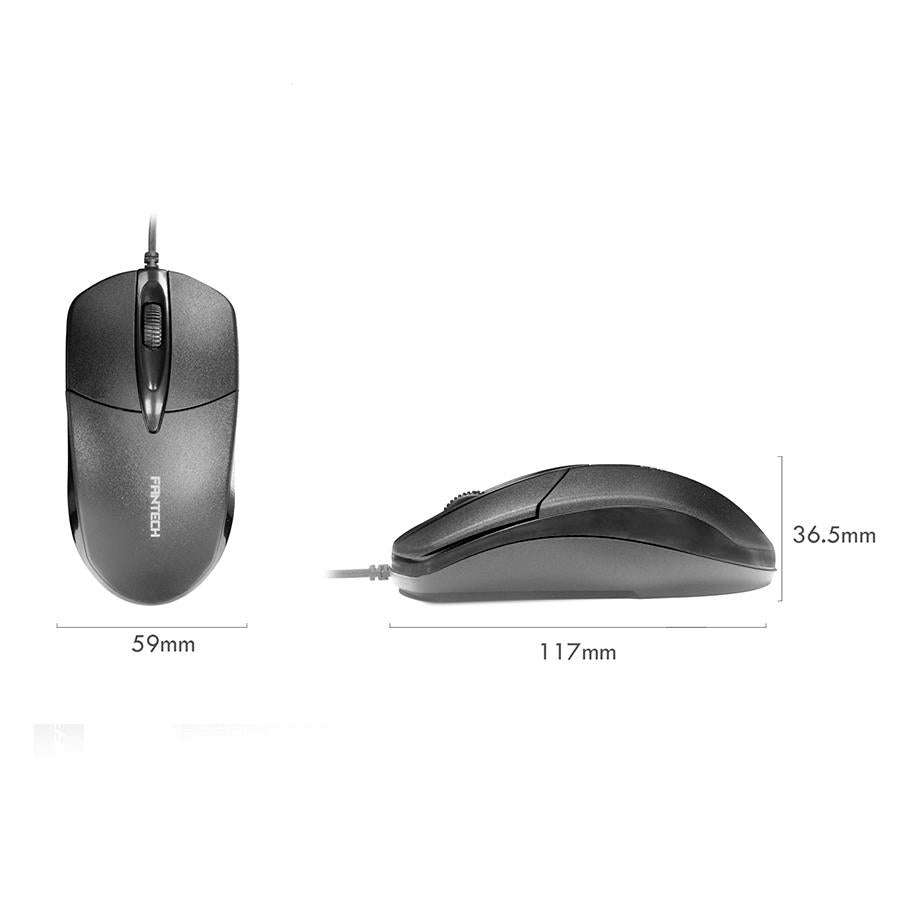 Kit Teclado e Mouse Teclas Silenciosas Fantech KM-100