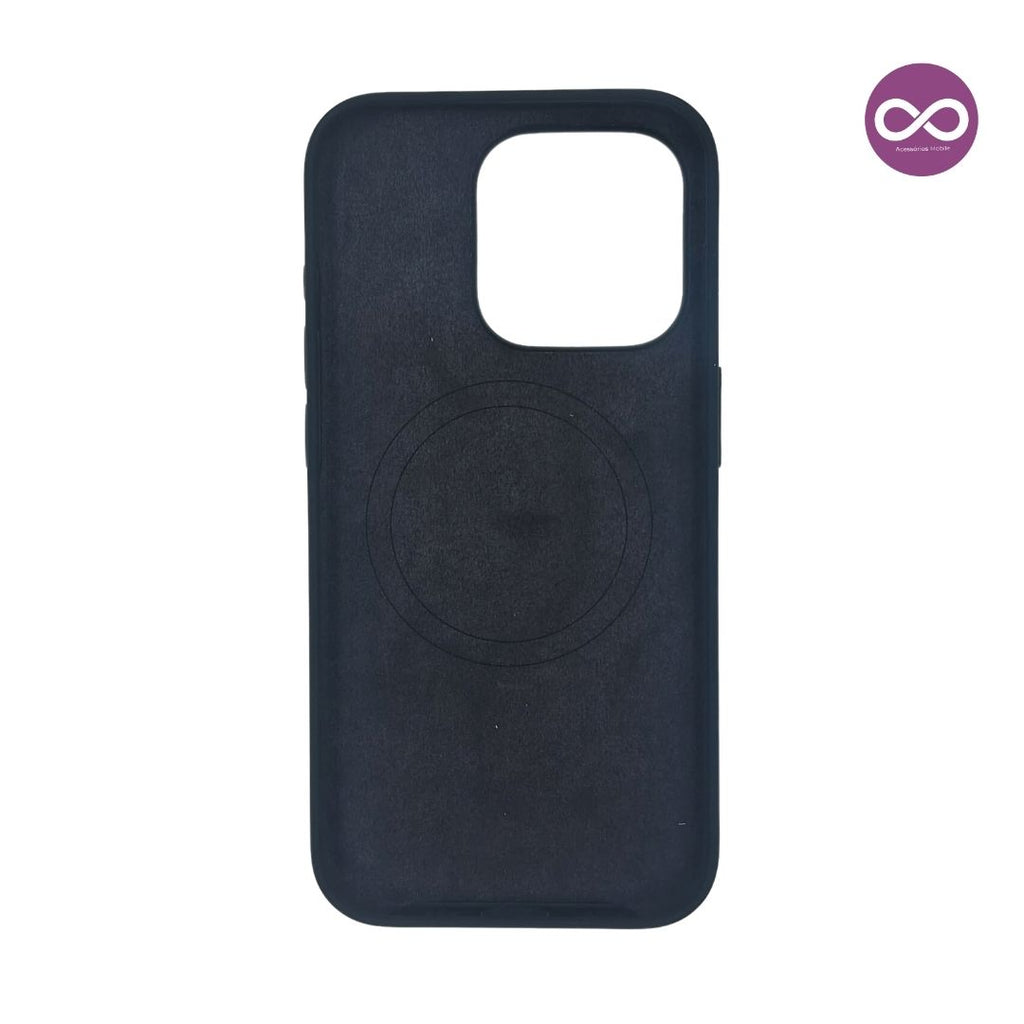 Capa Silicone MagSafe para iPhone - Preto Modelo do iPhone:15
