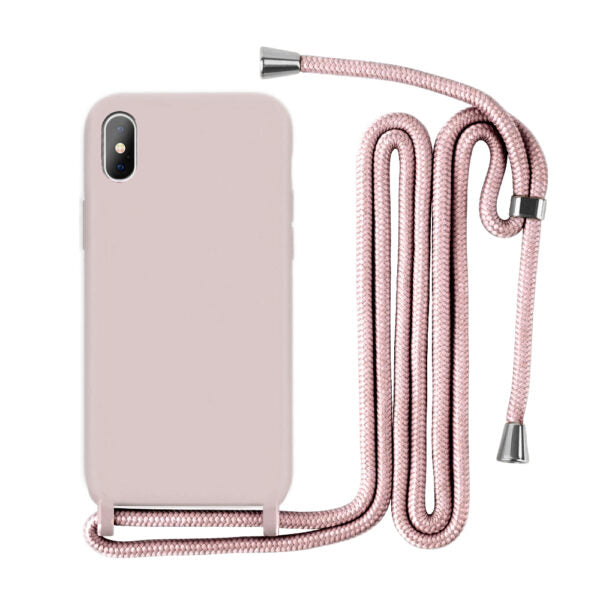 Capa Com Alça para iPhone - Rosa Modelo do iPhone:13 Pro