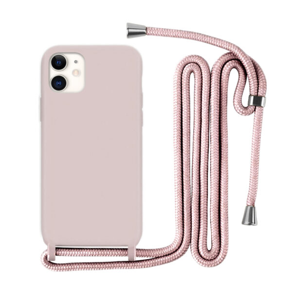 Capa Com Alça para iPhone - Rosa Modelo do iPhone:13 Pro