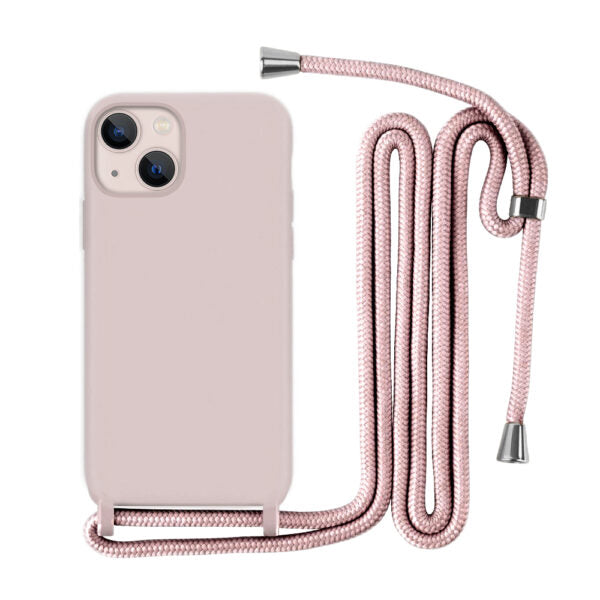 Capa Com Alça para iPhone - Rosa Modelo do iPhone:13 Pro