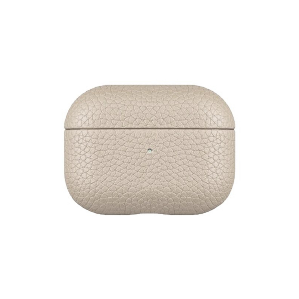 Capa Couro Premium para AirPods Pro Cor :Bege