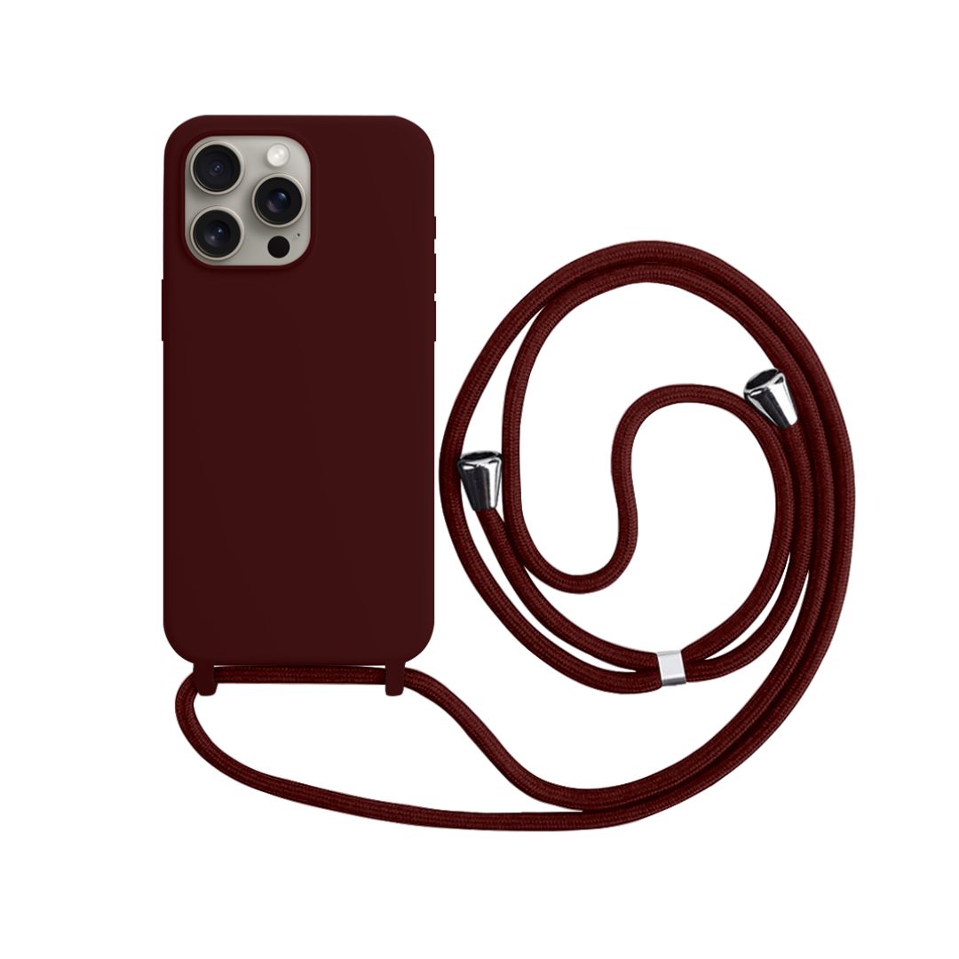 Capa com Alça para iPhone - Vermelho Dark Modelo do iPhone:17 Pro