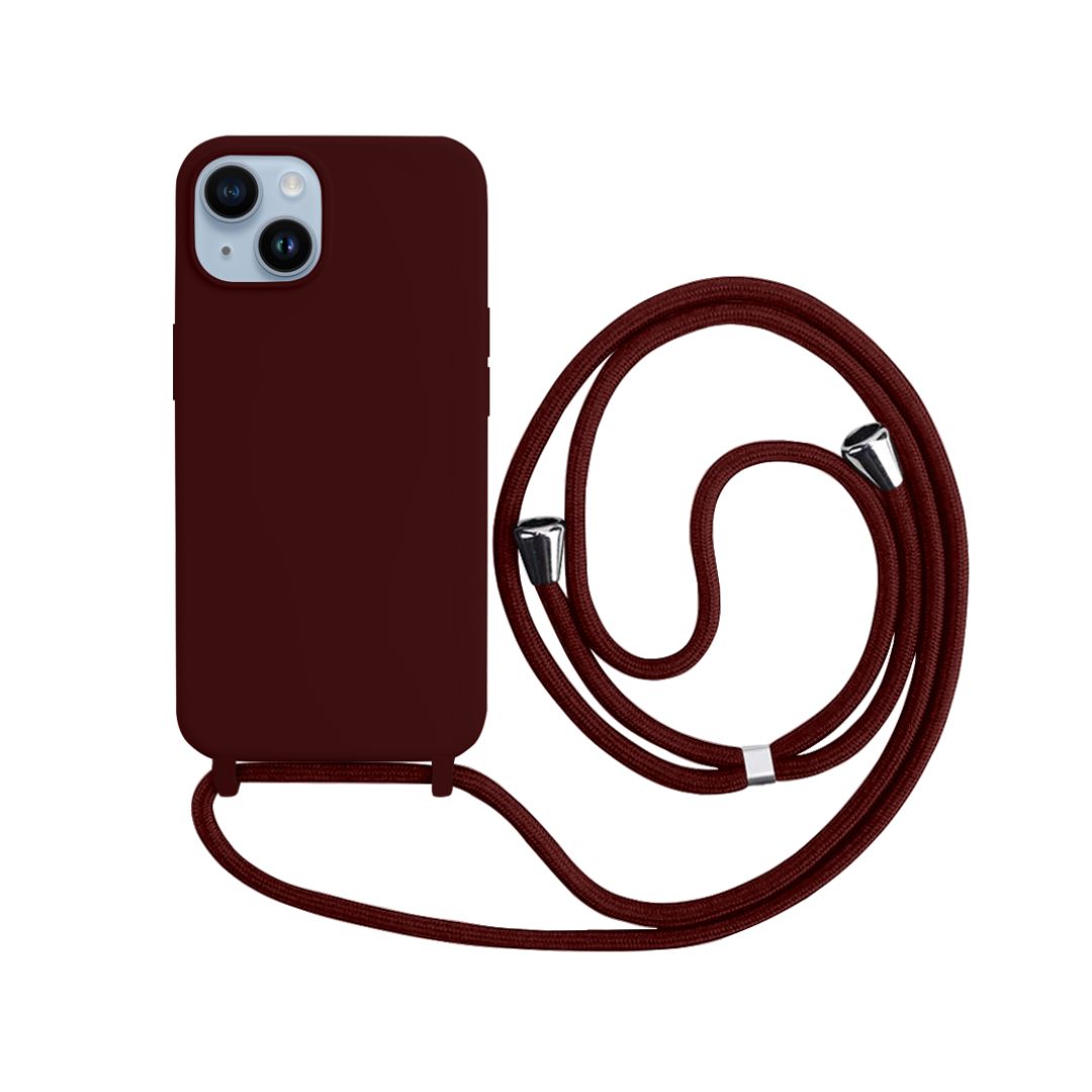 Capa com Alça para iPhone - Vermelho Dark Modelo do iPhone:17 Pro