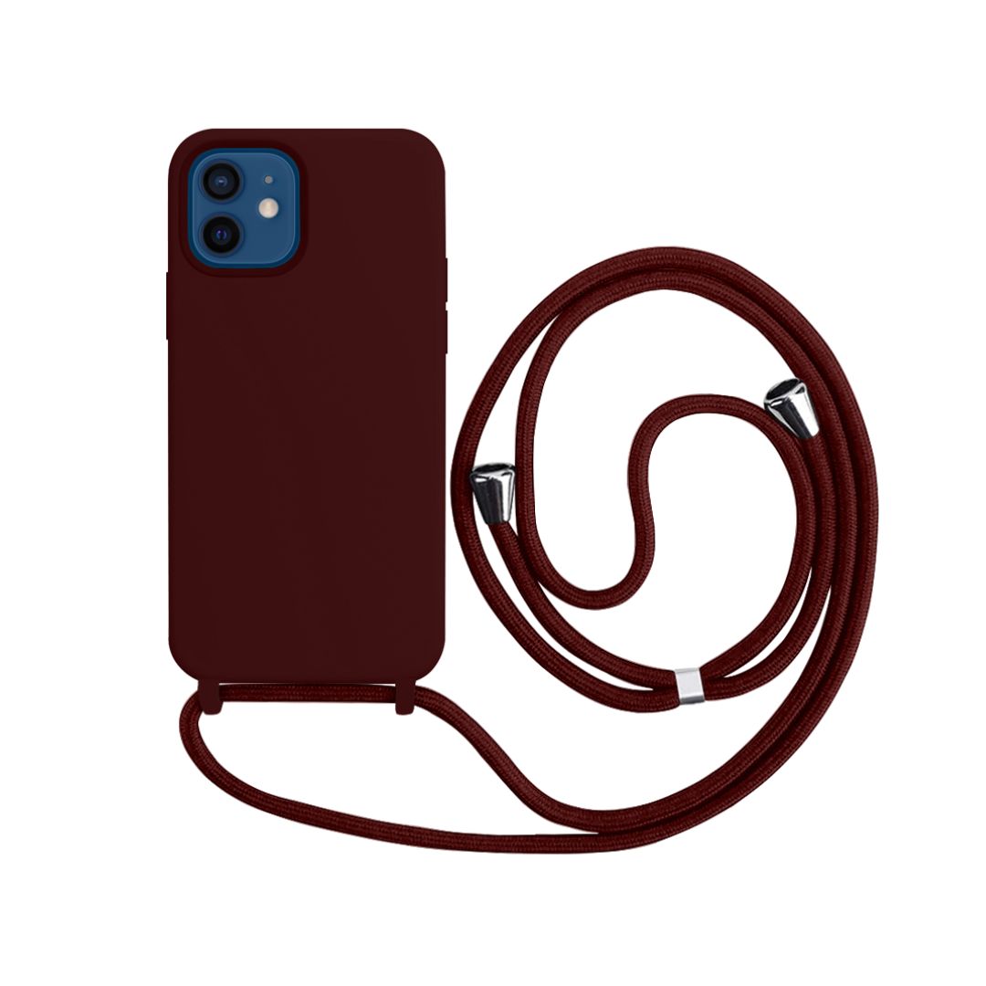 Capa com Alça para iPhone - Vermelho Dark Modelo do iPhone:17 Pro