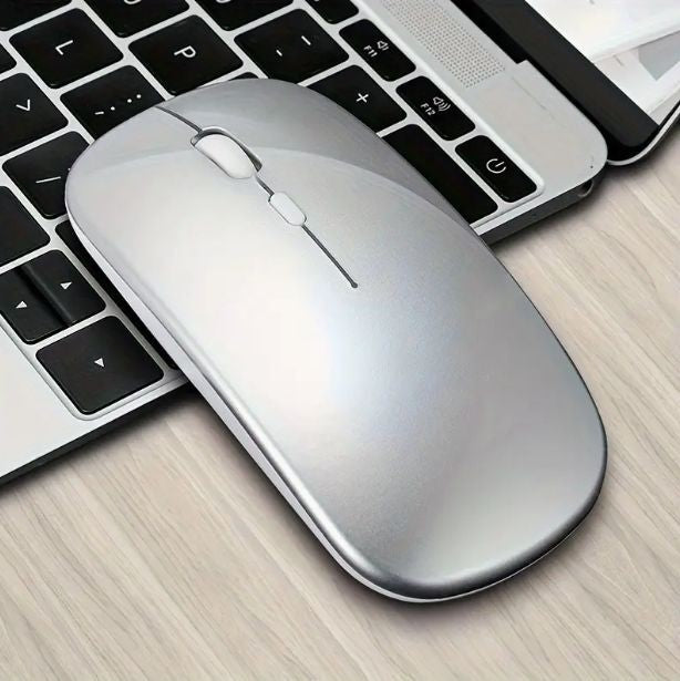Mouse Slim Wireless Sem Fio Cor:Prata