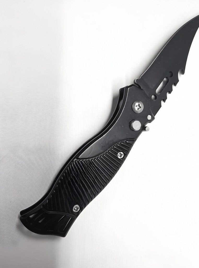 Canivete Automático Aço Inox Multiuso Com Clip Idea ID-0533C