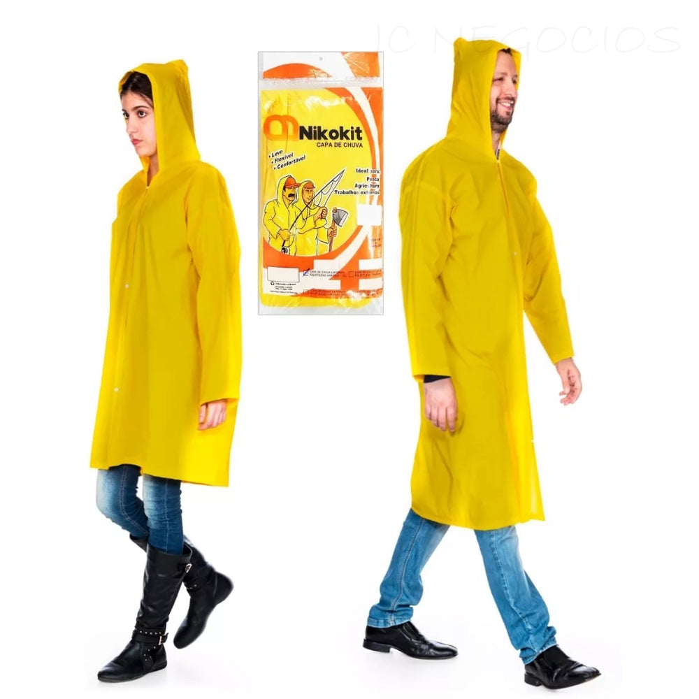 Capa de Chuva Nikokit Laminada G Amarela