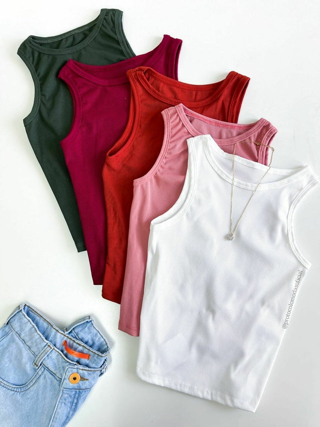 Blusa Feminina Regata em Ribana Isis Ref. 788