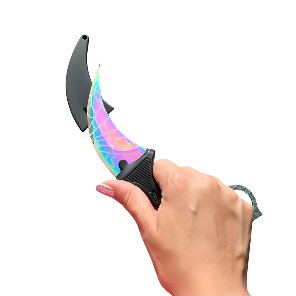 Faca Curvada Spider Full Tang Com Bainha Luatek SLK-D87