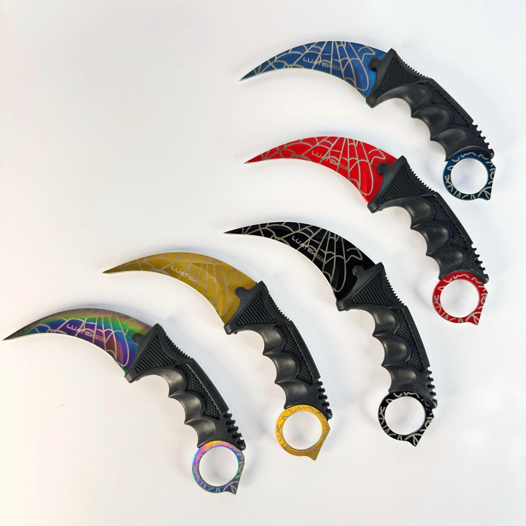 Faca Curvada Spider Full Tang Com Bainha Luatek SLK-D87