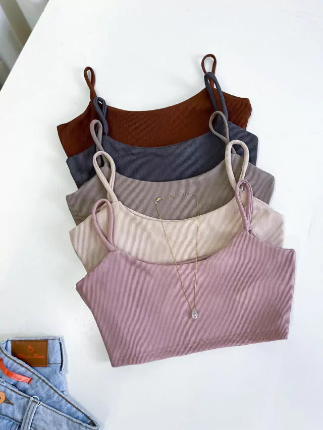 Cropped em Ribana Alça Fina Tiane Ref. 991