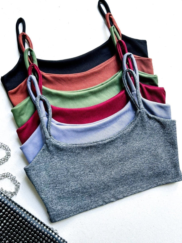 Cropped em Ribana Alça Fina Tiane Ref. 991