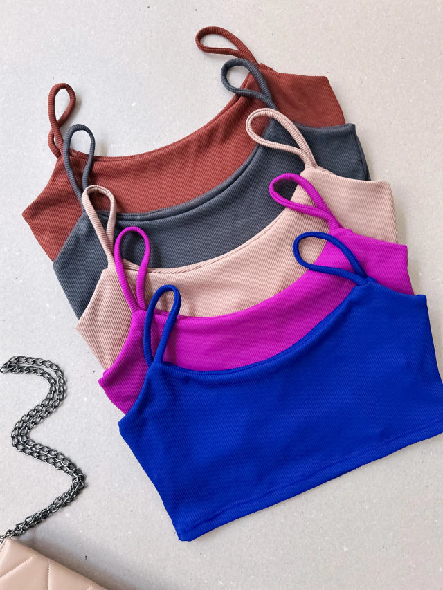 Cropped em Ribana Alça Fina Tiane Ref. 991