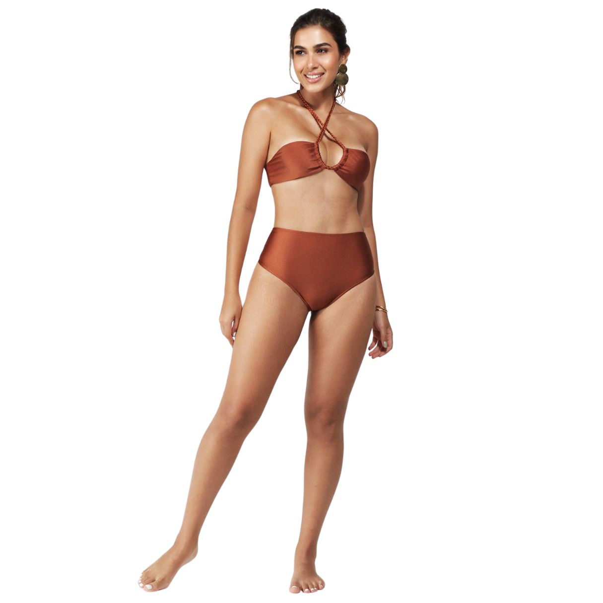 Biquini Hotpants om Trança Decote L'evo