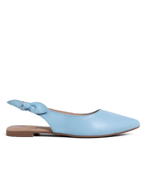 Sandália em napa blue