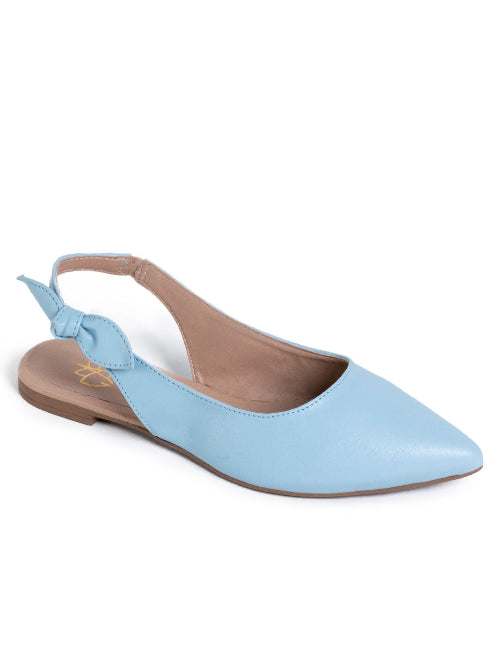 Sandália em napa blue