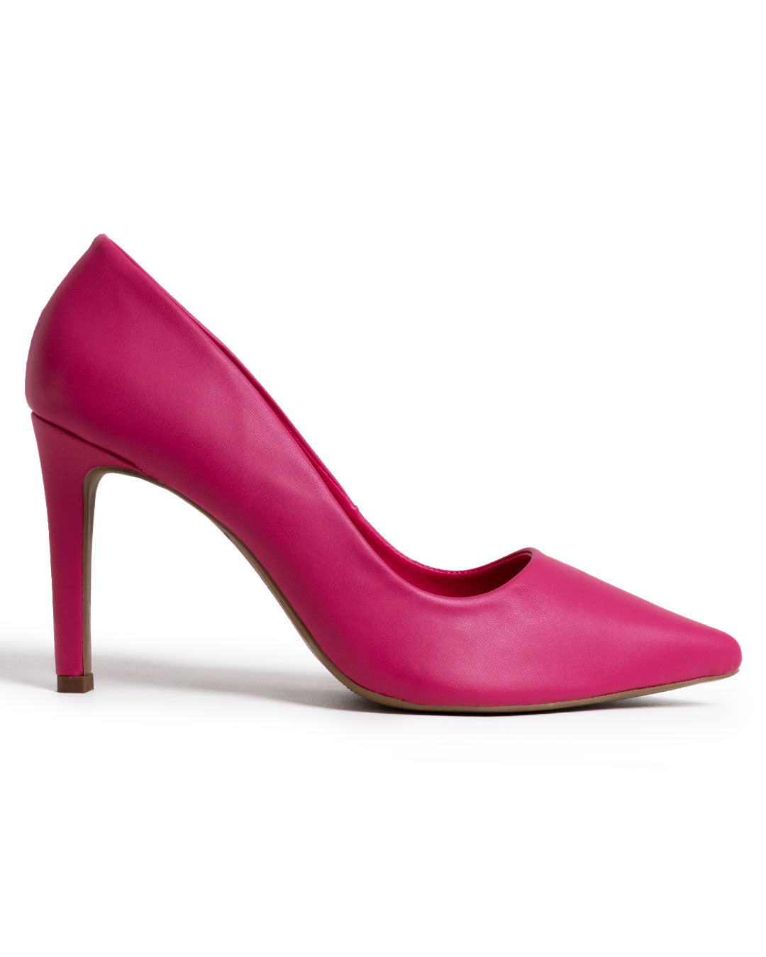 SCARPIN EM NAPA ROSA SHOCK