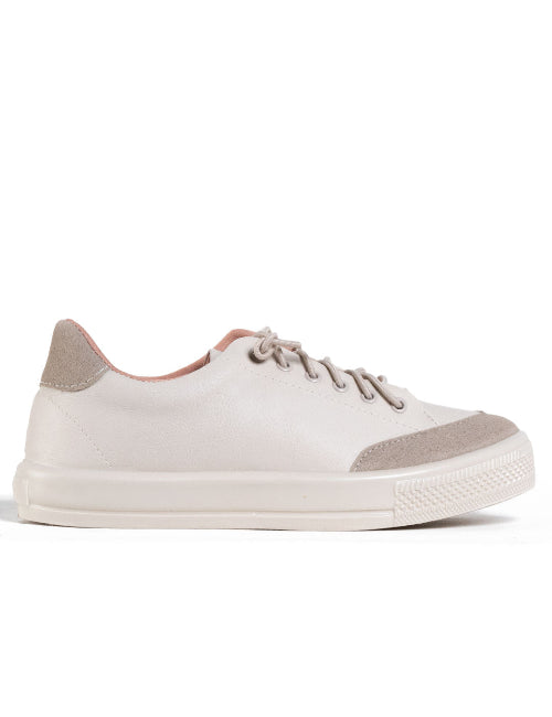 Tenis em napa off white / tartufo
