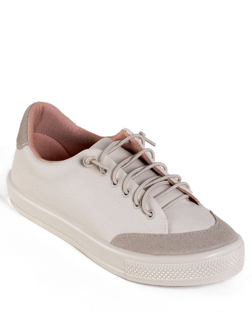 Tenis em napa off white / tartufo