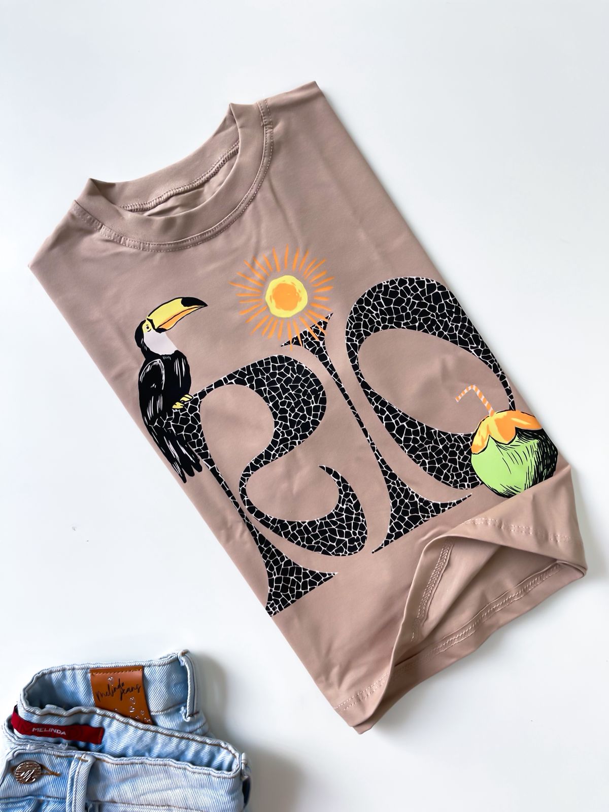 Cropped Estampas Tropical Ref. 809