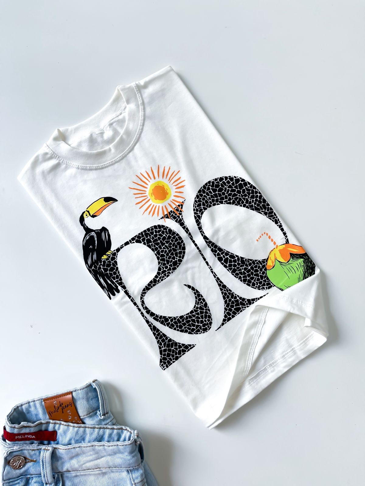 Cropped Estampas Tropical Ref. 809