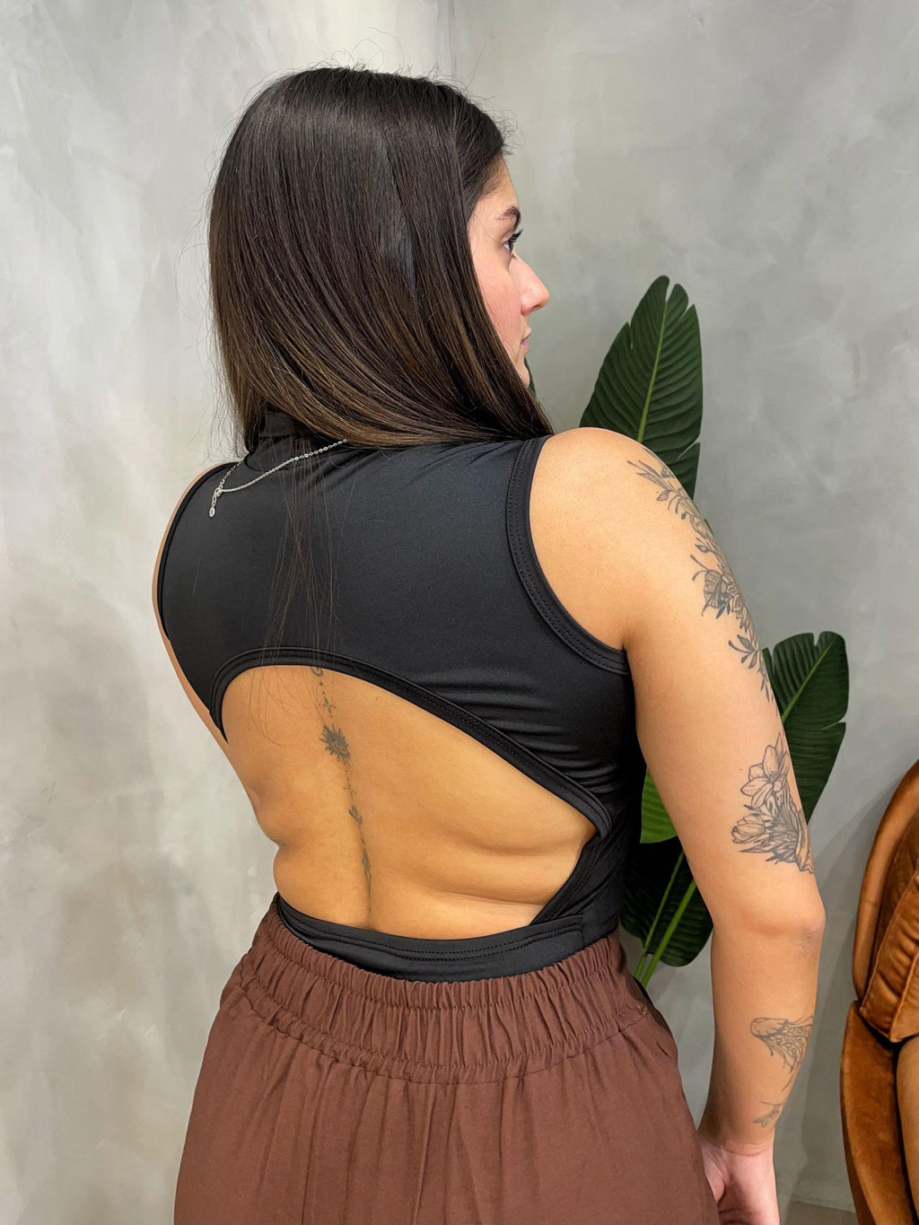 Body em Suplex Regata com Decote Costas e Gola Jessica Ref. 1746