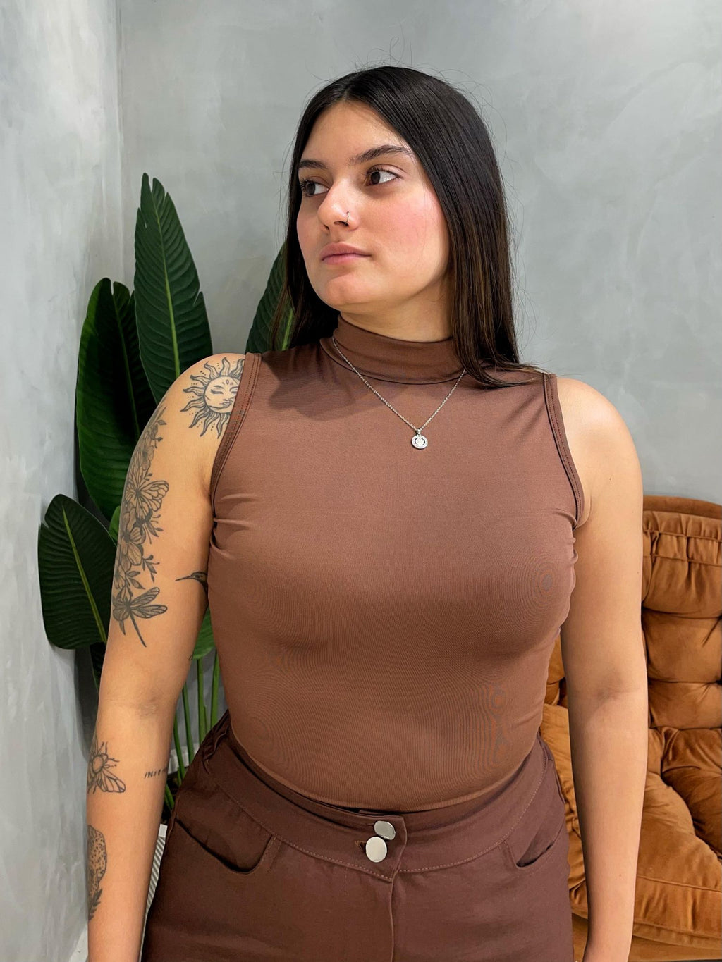 Body em Suplex Regata com Decote Costas e Gola Jessica Ref. 1746