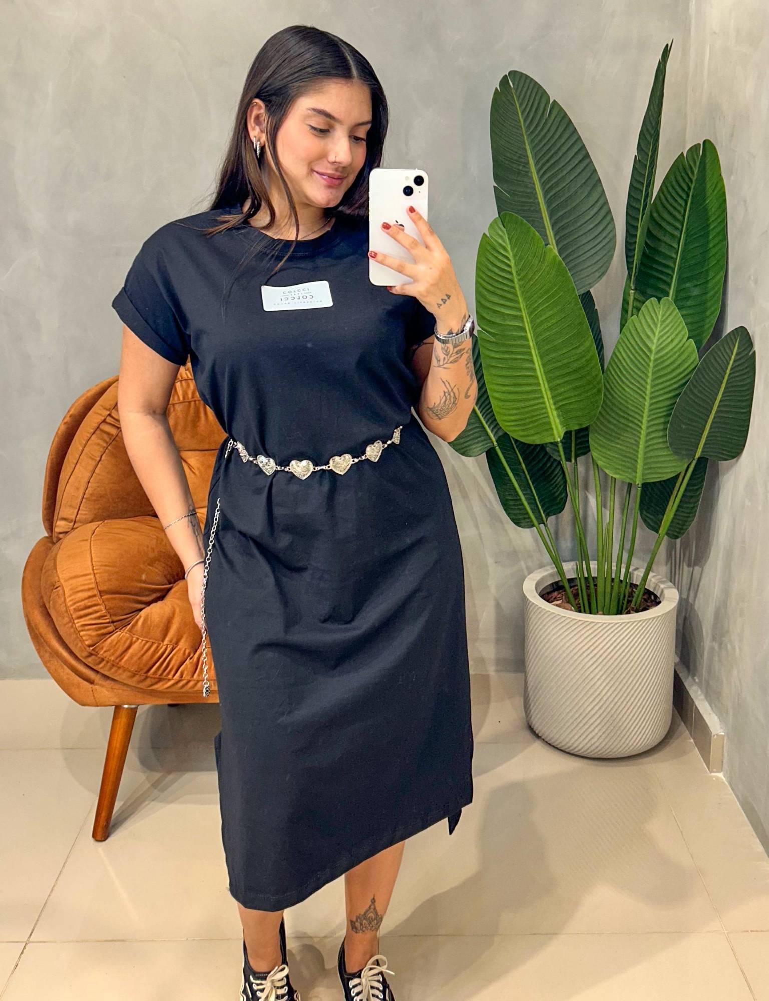 Camisão Vestido Midi Estampado Colcci Ref. 620