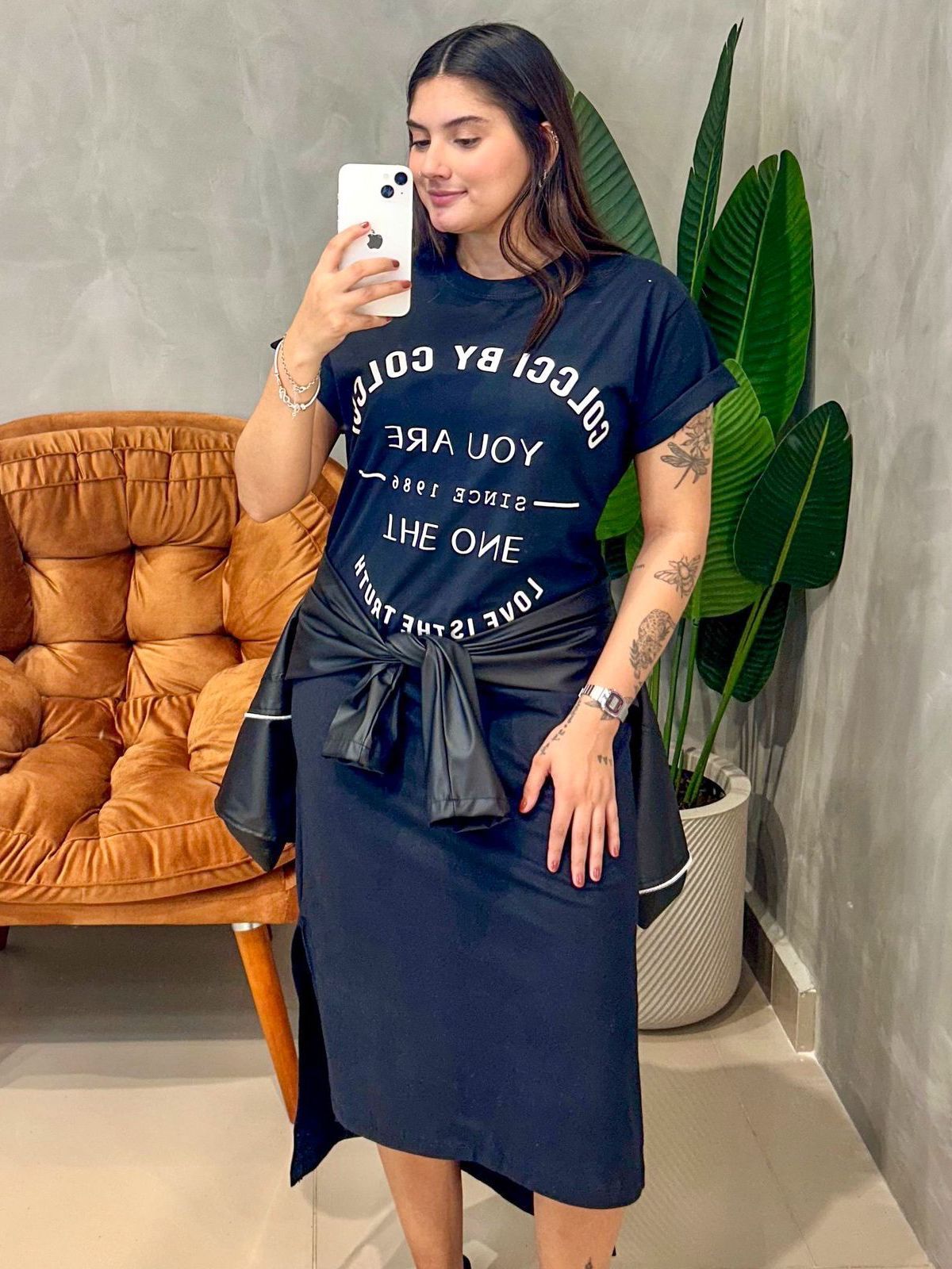 Camisão Vestido Midi Estampado Colcci Ref. 620